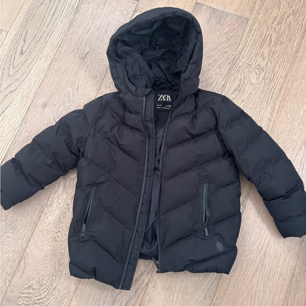 Zara Black Puffer Jacket - Picture 2 of 2